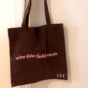 Who cares tote bag